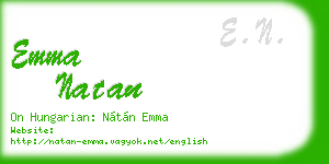 emma natan business card