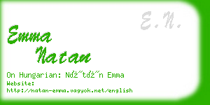 emma natan business card